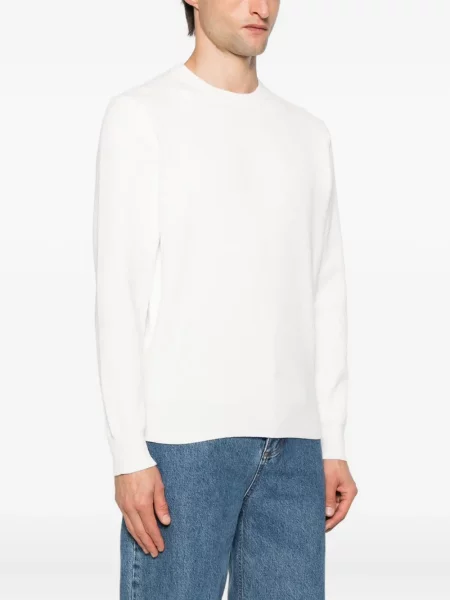 Hanorac crewneck Antony Morato cu decolteu rotund alb