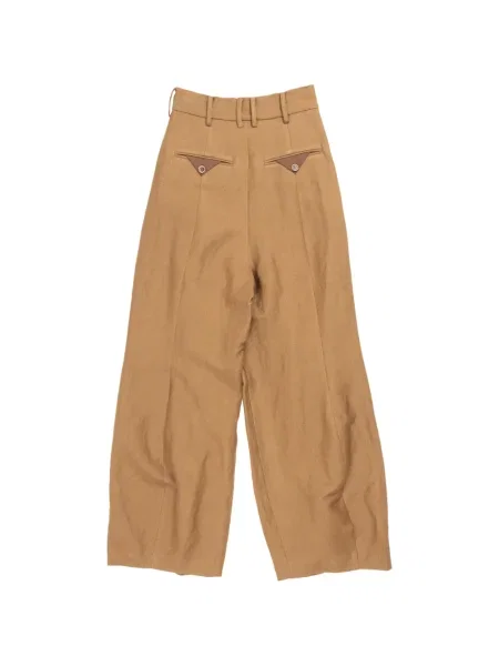 Pantaloni Uma Wang plisate maro