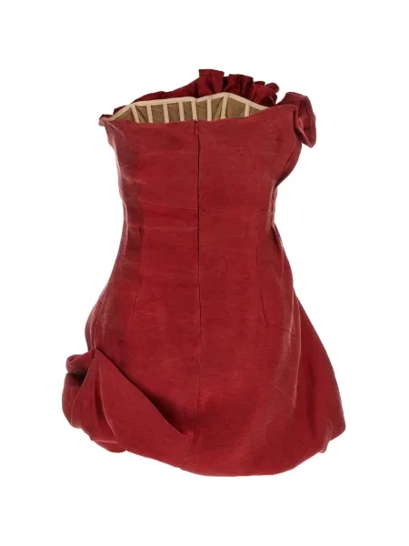 Rochie mini Magda Butrym asimetrică roșu