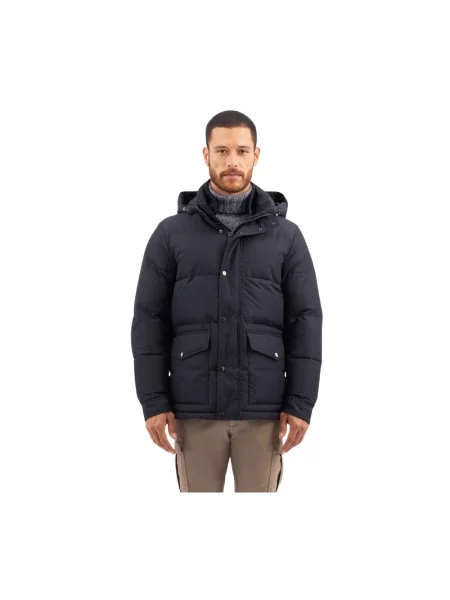 Kurtka puchowa Brooks Brothers niebieska