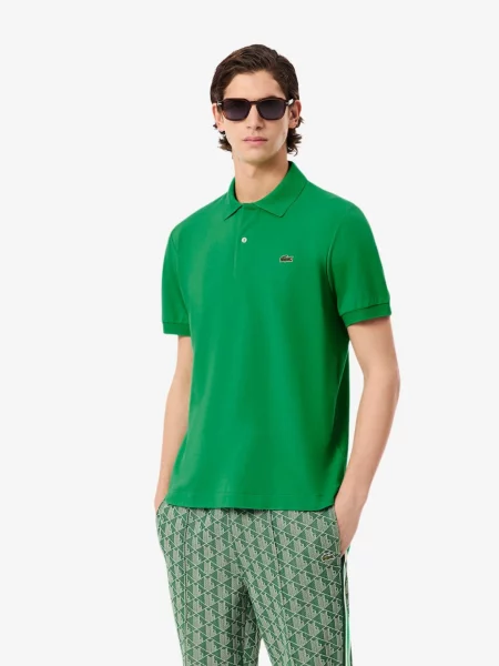 Поло Lacoste зеленое
