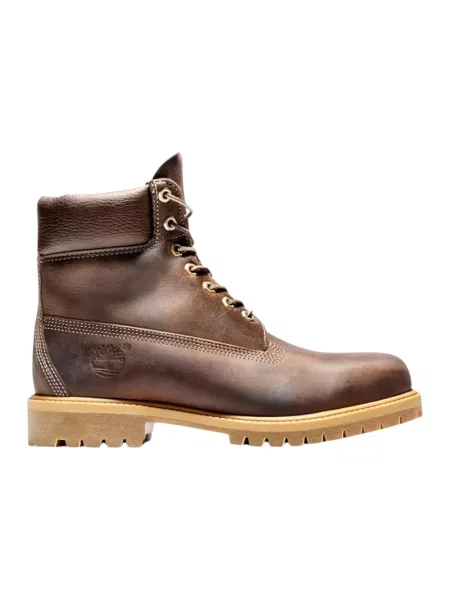 Botki Timberland skórzane brązowe