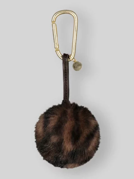 Brelok do kluczy ze sztucznego futra model Bag Charm Pom' Barts