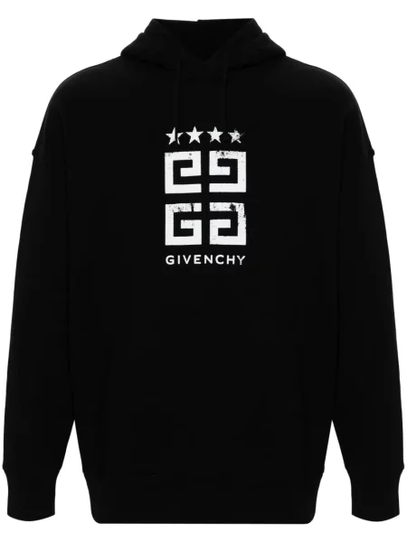 Mikina s kapucí Givenchy s potiskem černá