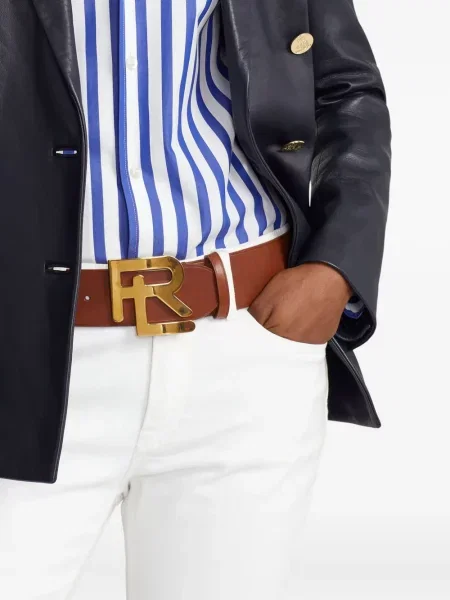 Curea Ralph Lauren Collection din piele maro