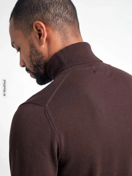 Sweter z golfem o kroju regular fit z mieszanki model WYLER' Only & Sons