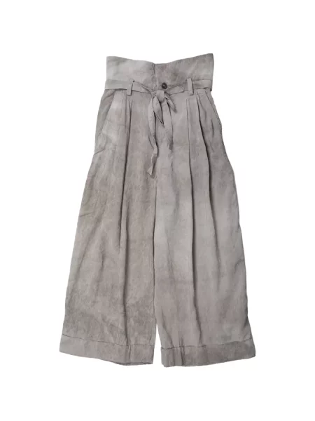 Cu centură pantaloni Ziggy Chen gri