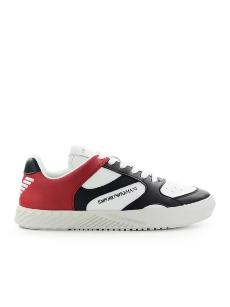 Sneakersy Emporio Armani skórzane czarne