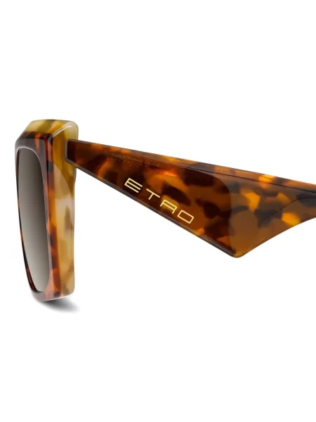 Ochelari de soare Etro cu imprimeu geometric maro