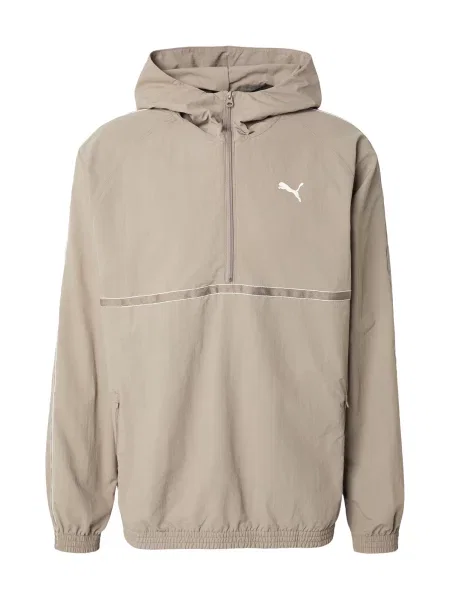 PUMA Geacă de primăvară-toamnă CLASS gri taupe / pământiu alb