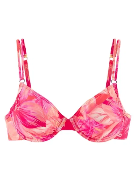 S.Oliver Sutien costum de baie corai / portocaliu piersică / pitaya / zmeură roz