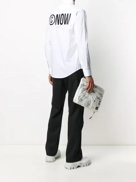 Cămașă Off-white cu imagine alb