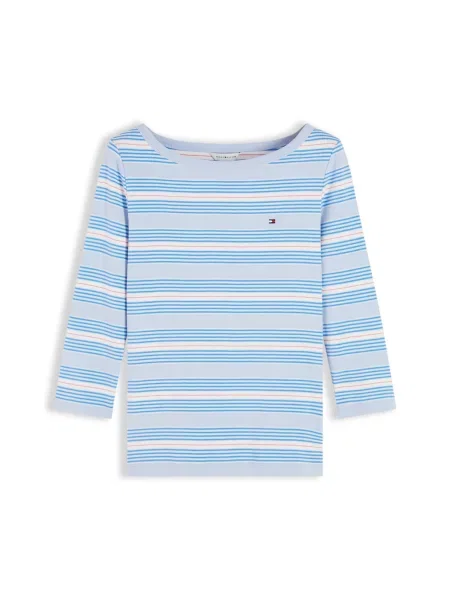 TOMMY HILFIGER Tricou Cody albastru / albastru deschis / roșu alb