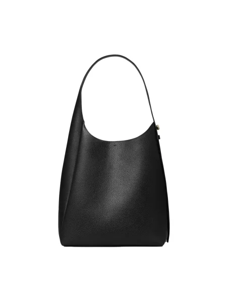 Tory Burch torebka skórzana Romy Hobo czarny