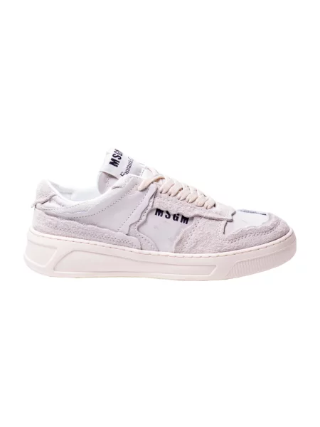 Sneakersy Msgm skórzane białe