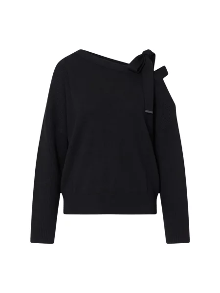 Sweter Liu Jo z kokardką czarny