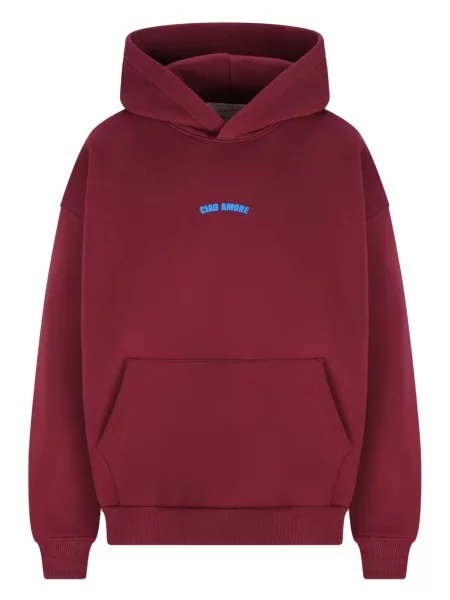 Hanorac cu glugă Giada Benincasa roșu