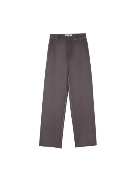 Spodnie Sunnei wełniane klasyczne fioletowe