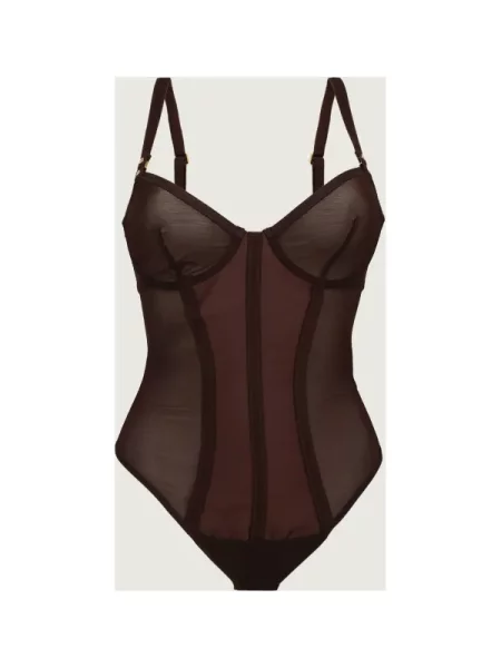 Elisabetta Franchi De satin body maro