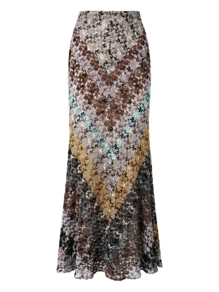 Fusta maxi Missoni din dantelă negru