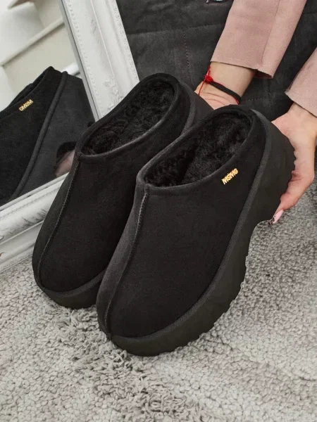 Blană artificială botine Resti negru