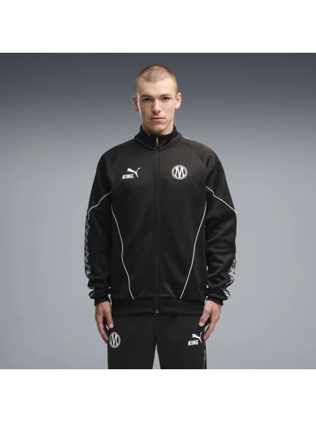 PUMA kurtka z zamkiem Olympique Marsylia KING Anthem Akcesoria S czarny