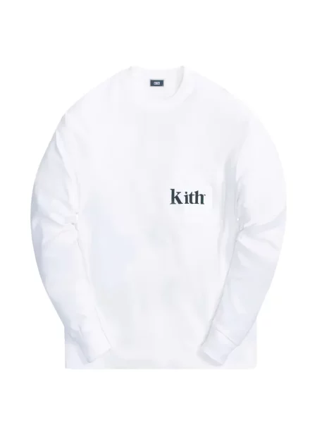 Lung tricou Kith alb