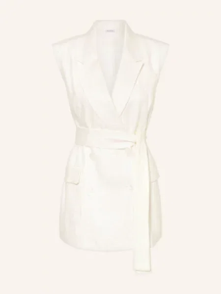 Mrs & Hugs Kamizelka Typu Blezer weiss biała