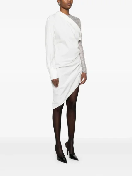 Rochie Giuseppe Di Morabito drapată de costum alb