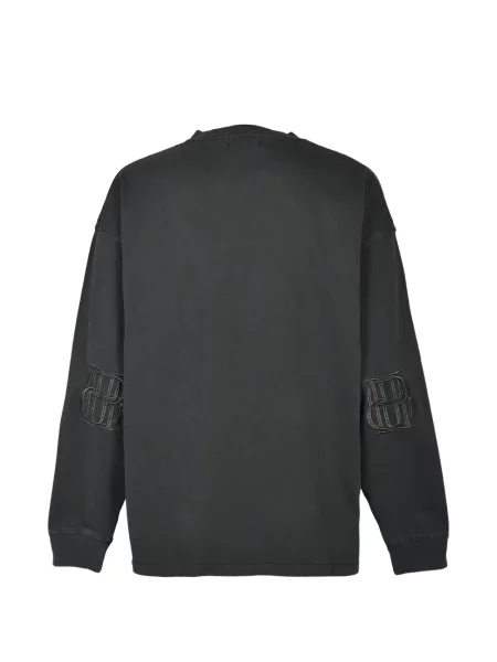 Lung tricou Breath cu autograf negru