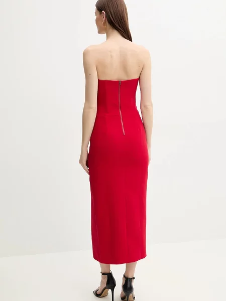 Сукня Bardot NIKKI midi облягаюча червоний