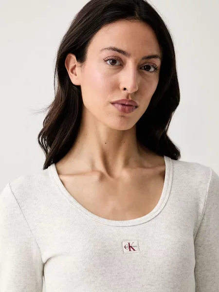 Calvin Klein Jeans Bluzka jasny szary