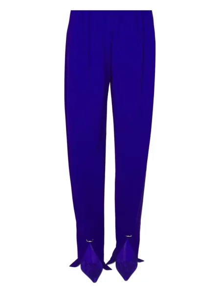 Pantaloni Mugler plisate albastru