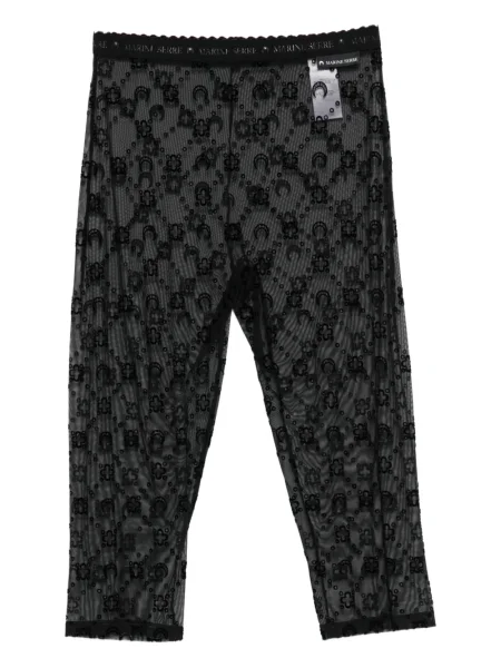 Pantaloni scurți Marine Serre plasă negru