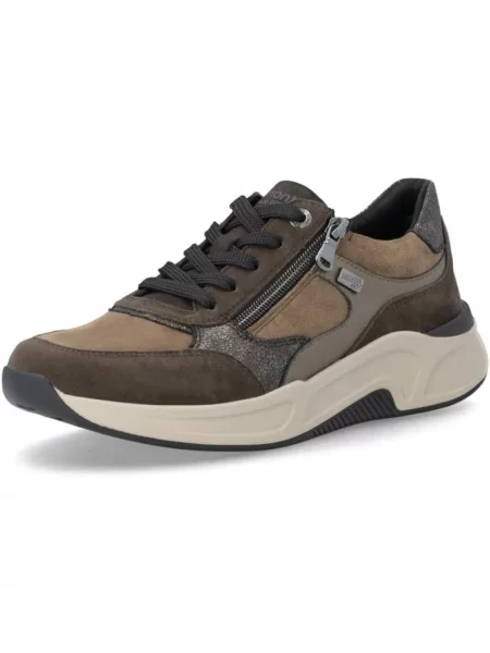 Sneakersy Rieker zamszowe brązowe