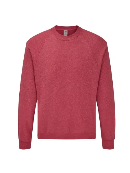 Klasyczny Raglanowy Sweter czerwony