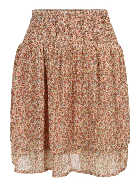 CULTURE Fustă Tenya galben / verde / roșu alb