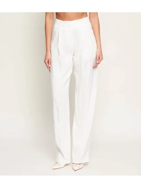 Elisabetta Franchi De in pantaloni | Straight fit alb