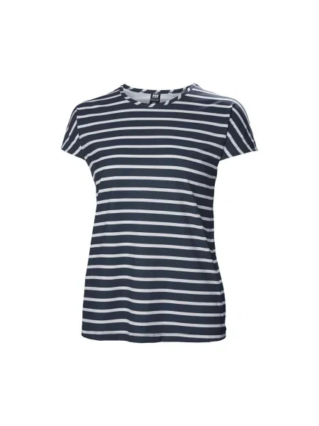 Helly Hansen dámske trekingové tričko Thalia Summer Top navy blue and white biela