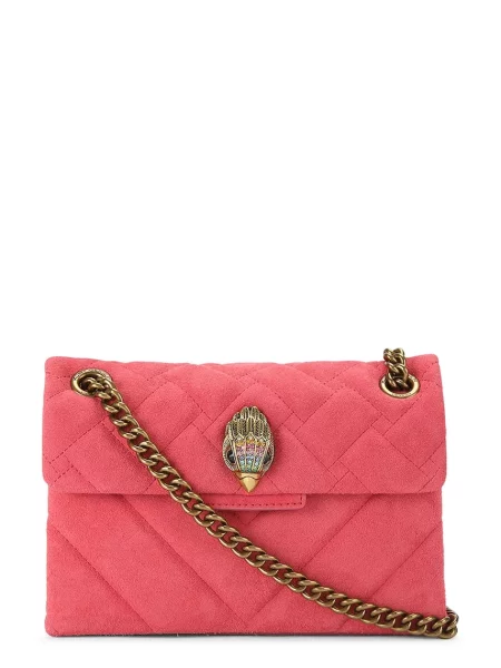 Kurt Geiger London crossbody torbica semišasta KENSINGTON roza