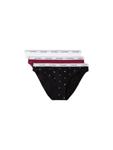 Calvin Klein Underwear Nohavičky burgundská / čierna biela