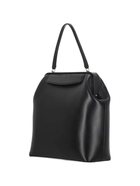 Iš natūralios odos shopper rankinė Carven juoda