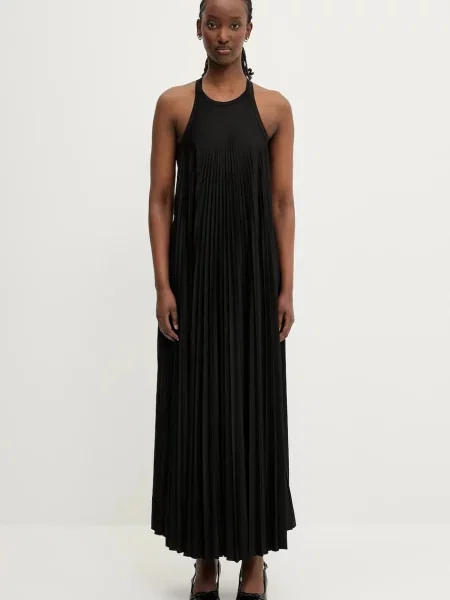 Sportmax sukienka Verdier maxi rozkloszowana czarny