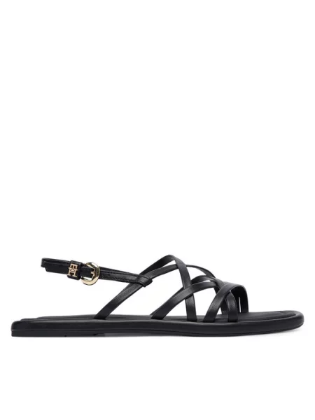 Tommy Hilfiger De piele sandale negru