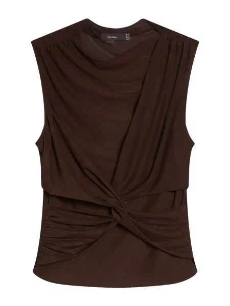 Bershka Top rjava