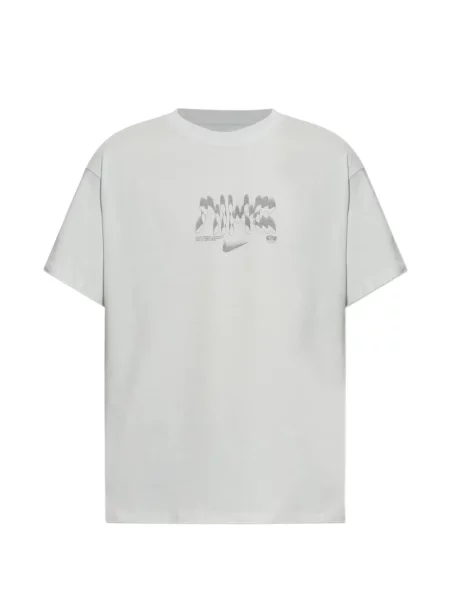 Sweter Nike na siłownię z nadrukiem szary