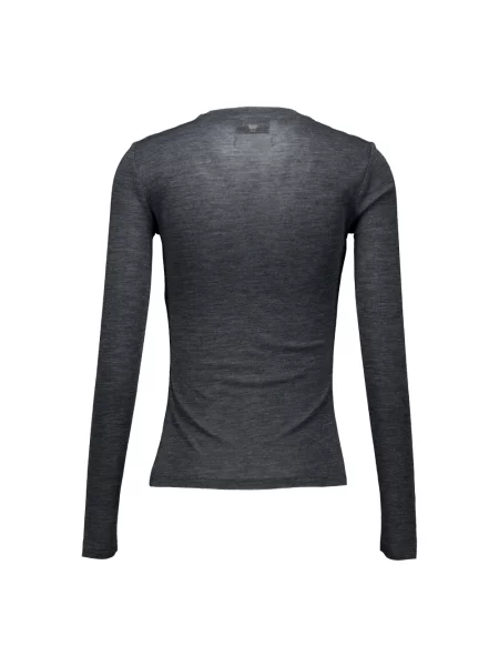 Weekend Max Mara longsleeve z wełną WKDPATTO szara