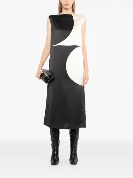Rochie Less fără mâneci negru
