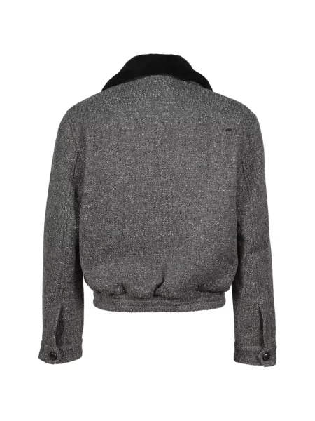 Gulerat geacă Ernest W. Baker din tweed gri