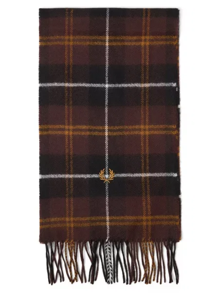 Fred Perry szalik wełniany brązowa